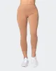 Signature Scrunch 7/8 Leggings - Cashew sold by Muscle Nation