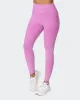Zero Rise Vintage Rib Ankle Length Leggings - Washed Dahlia sold by Muscle Nation