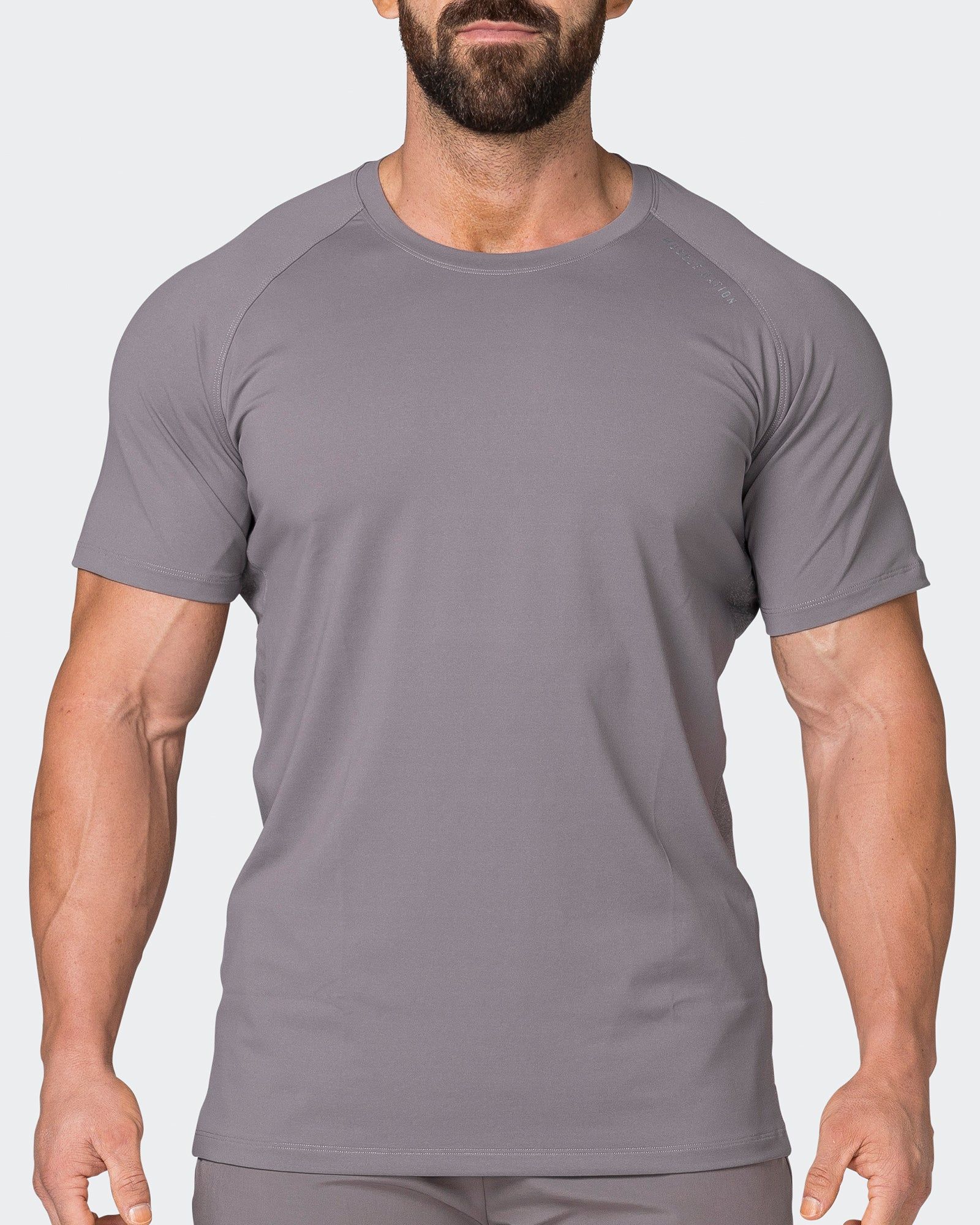 Reflective Running Tee - Pearl Grey sold by Muscle Nation product image thumbnail 3