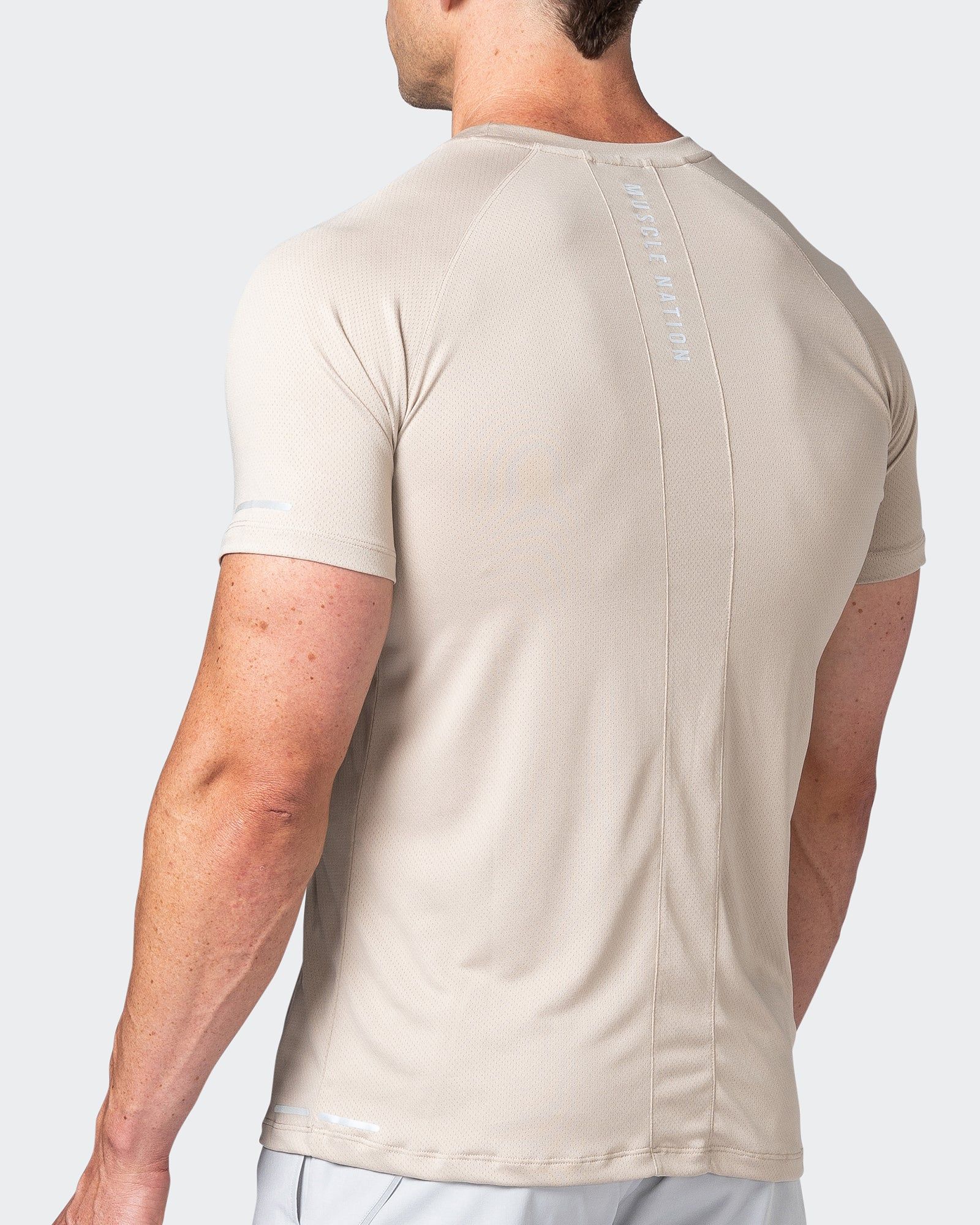 Reflective Training Tee - Bone sold by Muscle Nation product image thumbnail 5