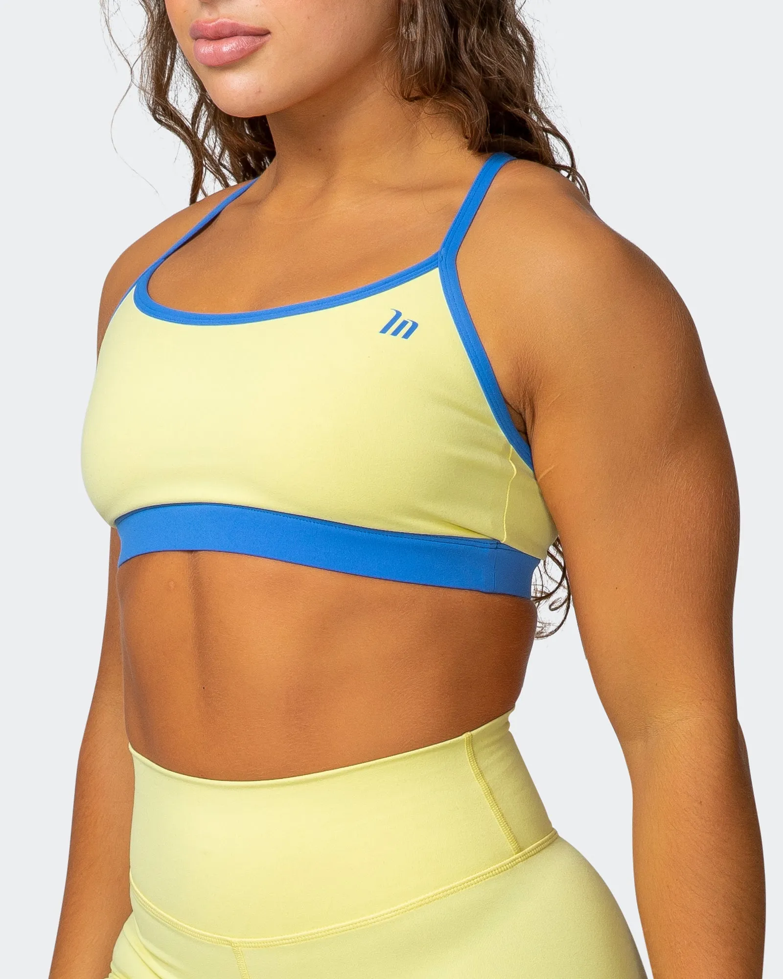 Rapid Bra - Sunny Lime / Sonic Blue sold by Muscle Nation product image thumbnail 3