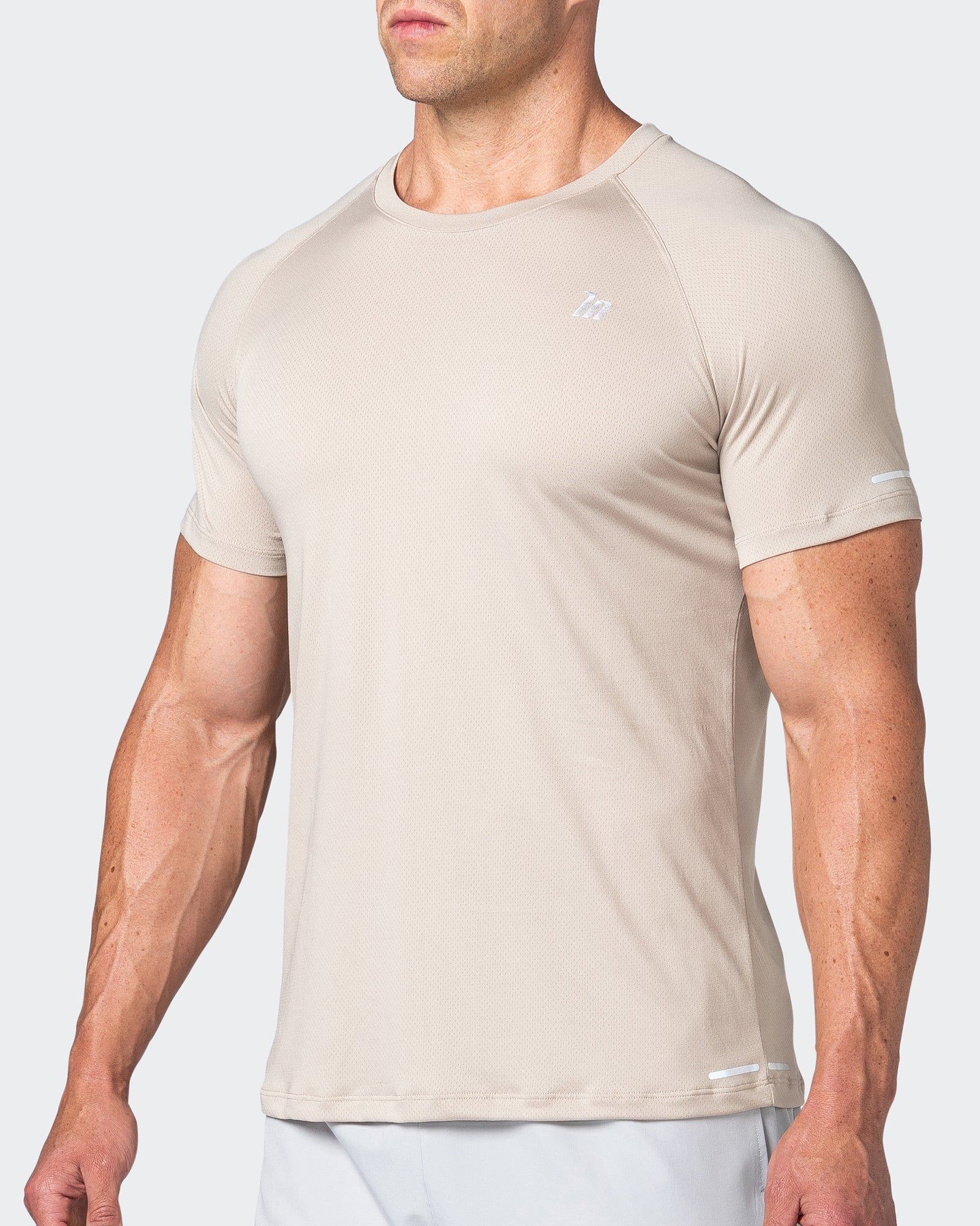 Reflective Training Tee - Bone sold by Muscle Nation product image thumbnail 3