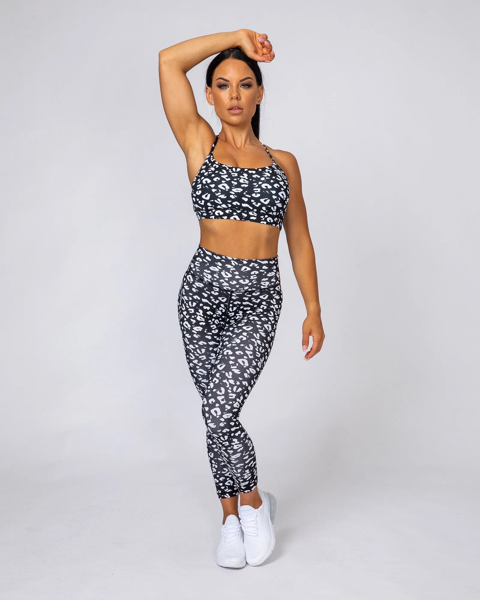 Signature Scrunch 7/8 Leggings - Black Leopard sold by Muscle Nation product image thumbnail 4