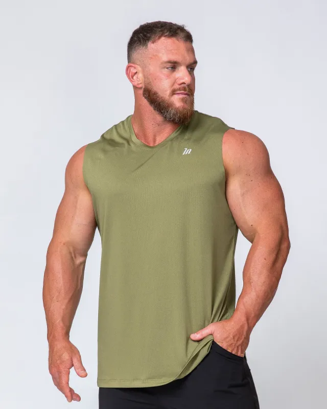 Running Tank - Olive sold by Muscle Nation