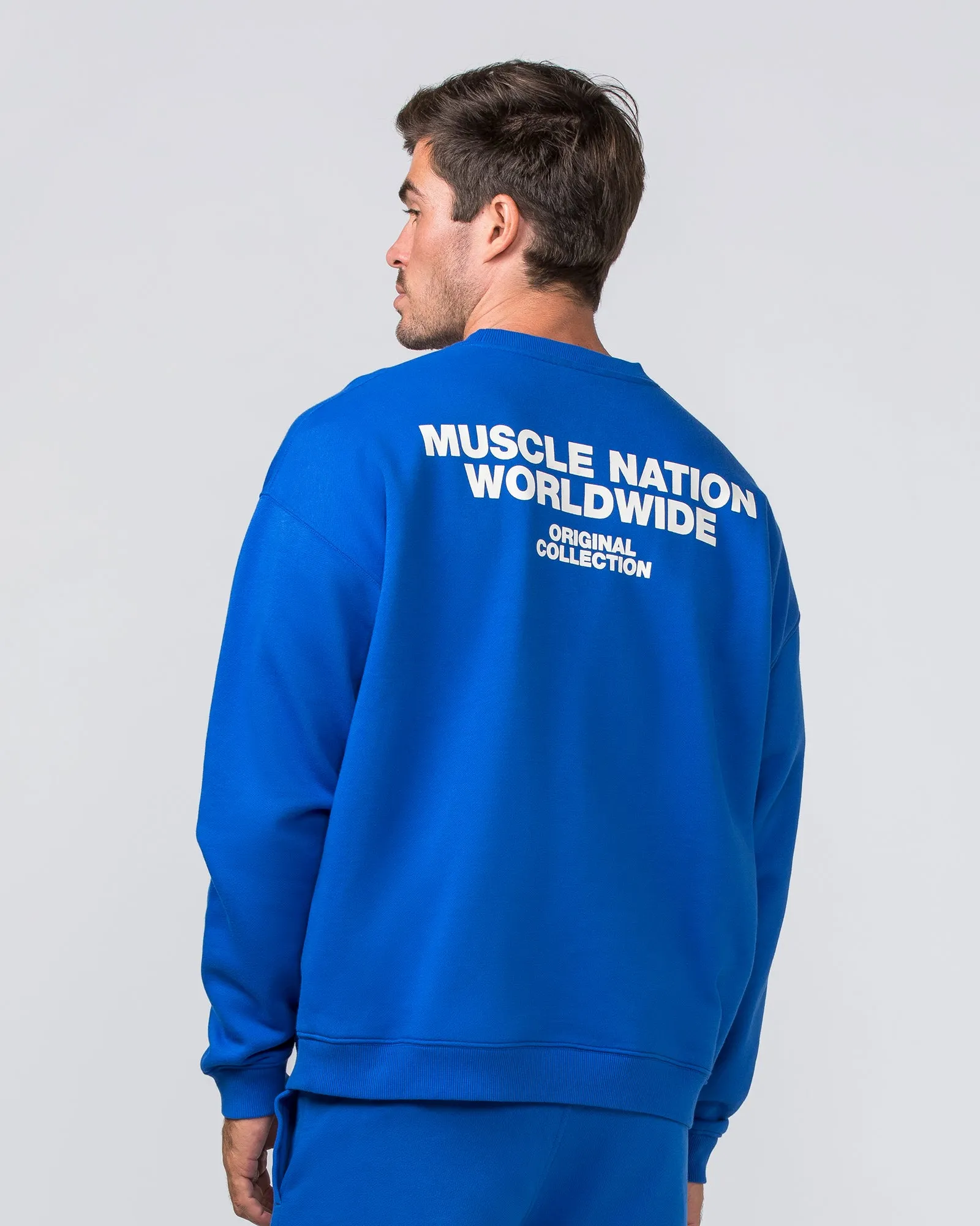Worldwide Crew Pullover - Bondi Blue sold by Muscle Nation product image thumbnail 5