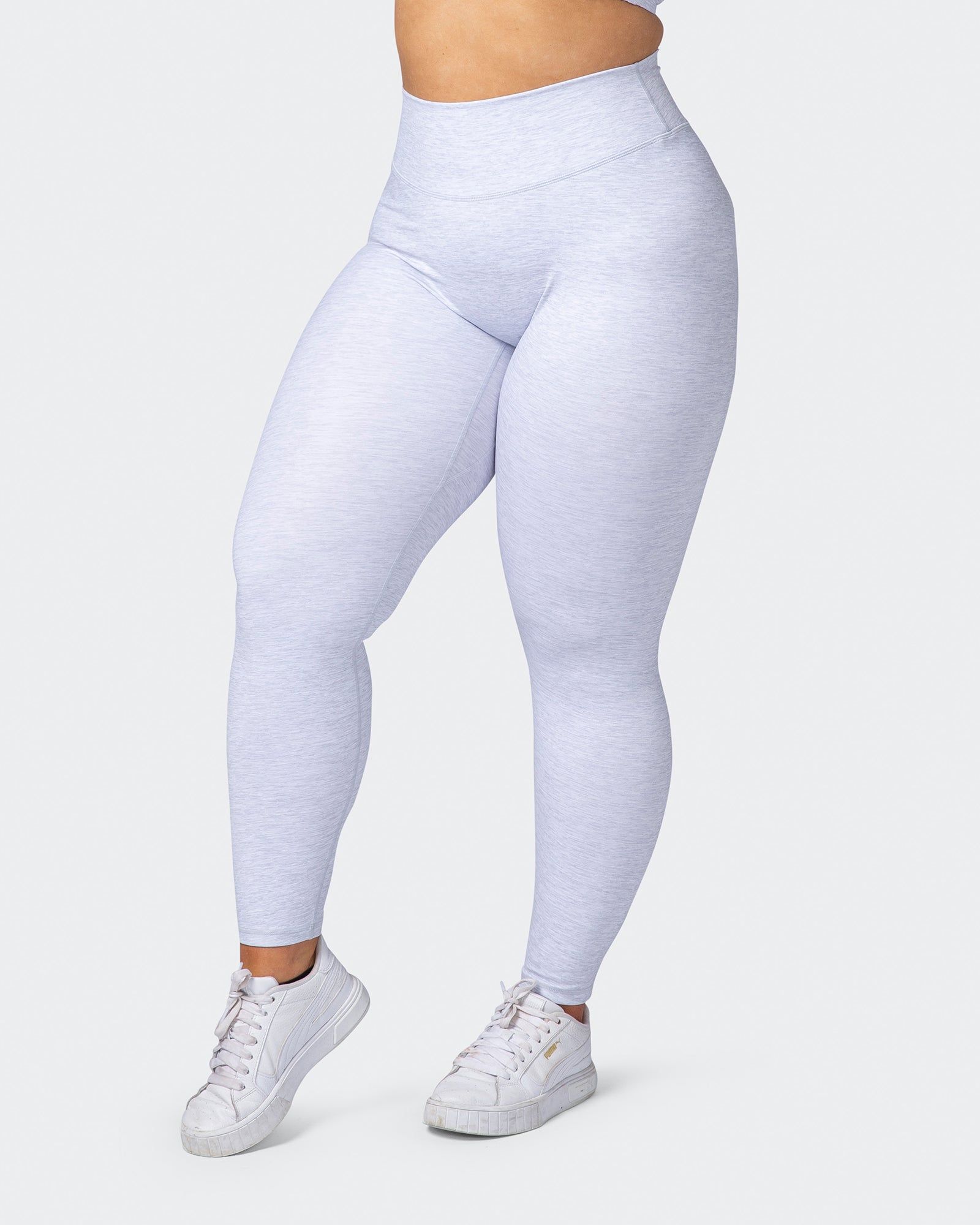 Zero Rise Everyday Ankle Length Leggings - White Grey Marl sold by Muscle Nation product image thumbnail 3