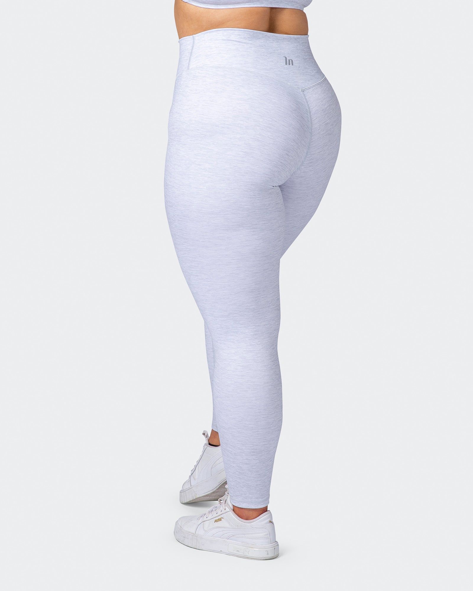 Zero Rise Everyday Ankle Length Leggings - White Grey Marl sold by Muscle Nation product image thumbnail 5