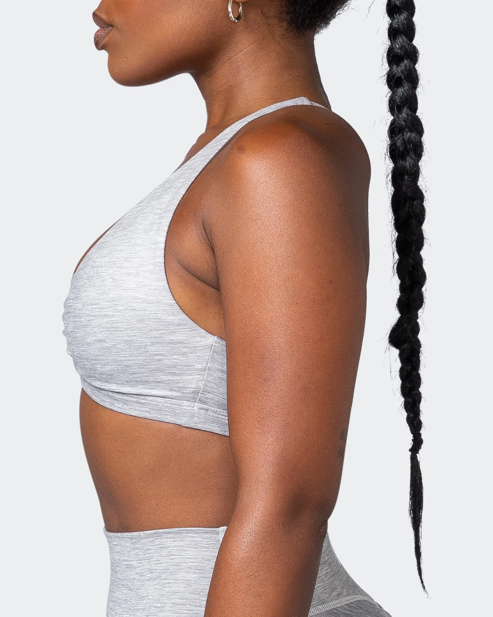 Stride Bralette - Quiet Grey Marl sold by Muscle Nation product image thumbnail 4