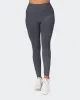 Zero Rise Vintage Rib Ankle Length Leggings - Washed Black sold by Muscle Nation