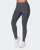 Zero Rise Vintage Rib Ankle Length Leggings - Washed Black sold by Muscle Nation