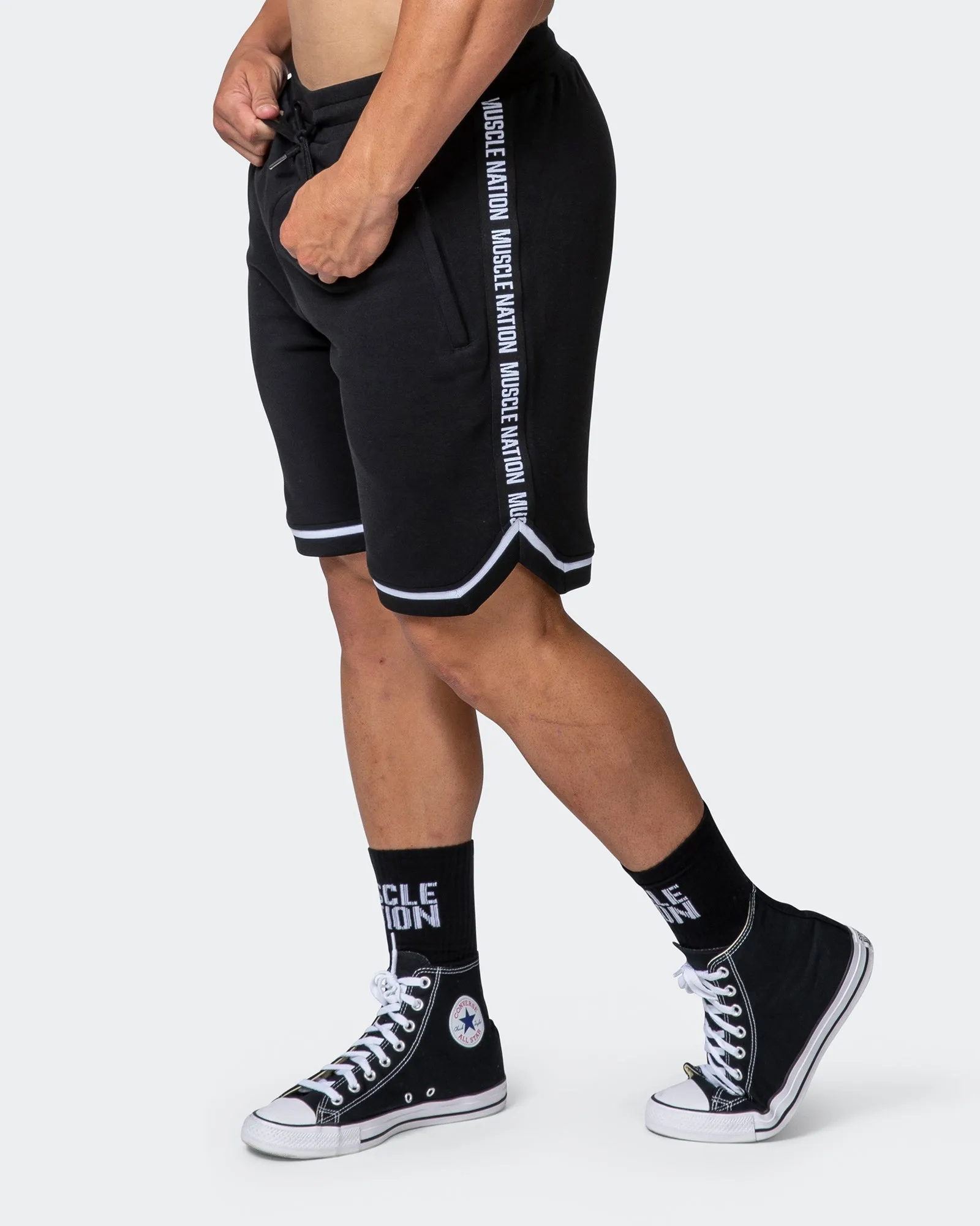MVP 8" Basketball Shorts - Black sold by Muscle Nation