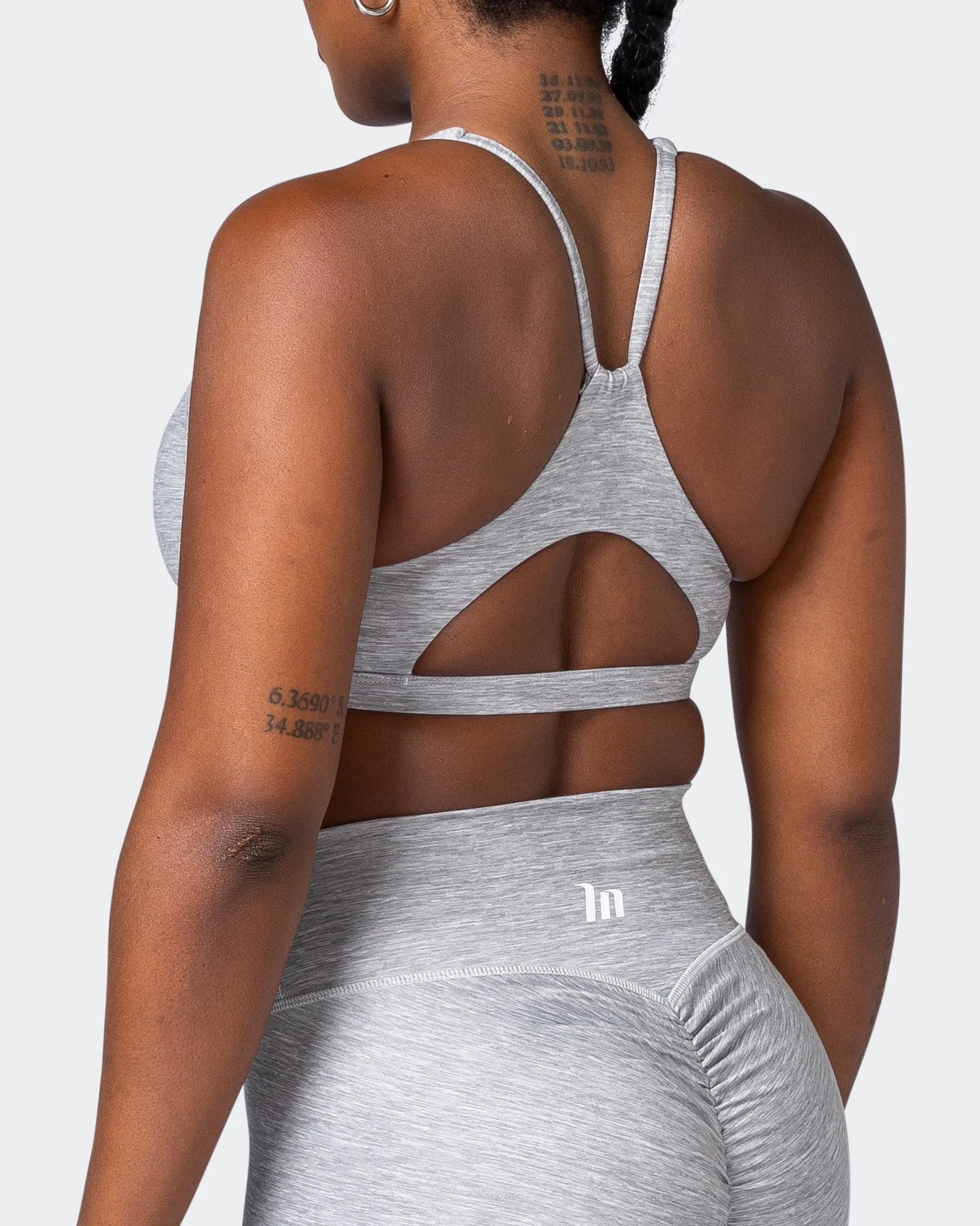 Stride Bralette - Quiet Grey Marl sold by Muscle Nation product image thumbnail 5