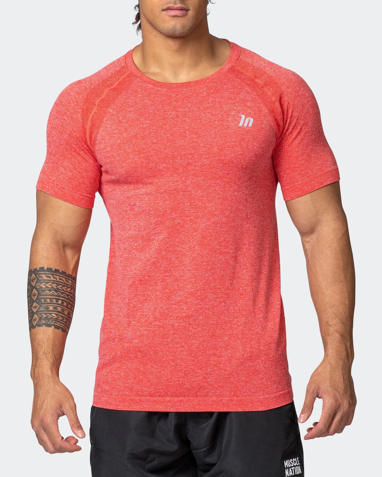 Seamless Tee - Poppy Marl sold by Muscle Nation product image thumbnail 2