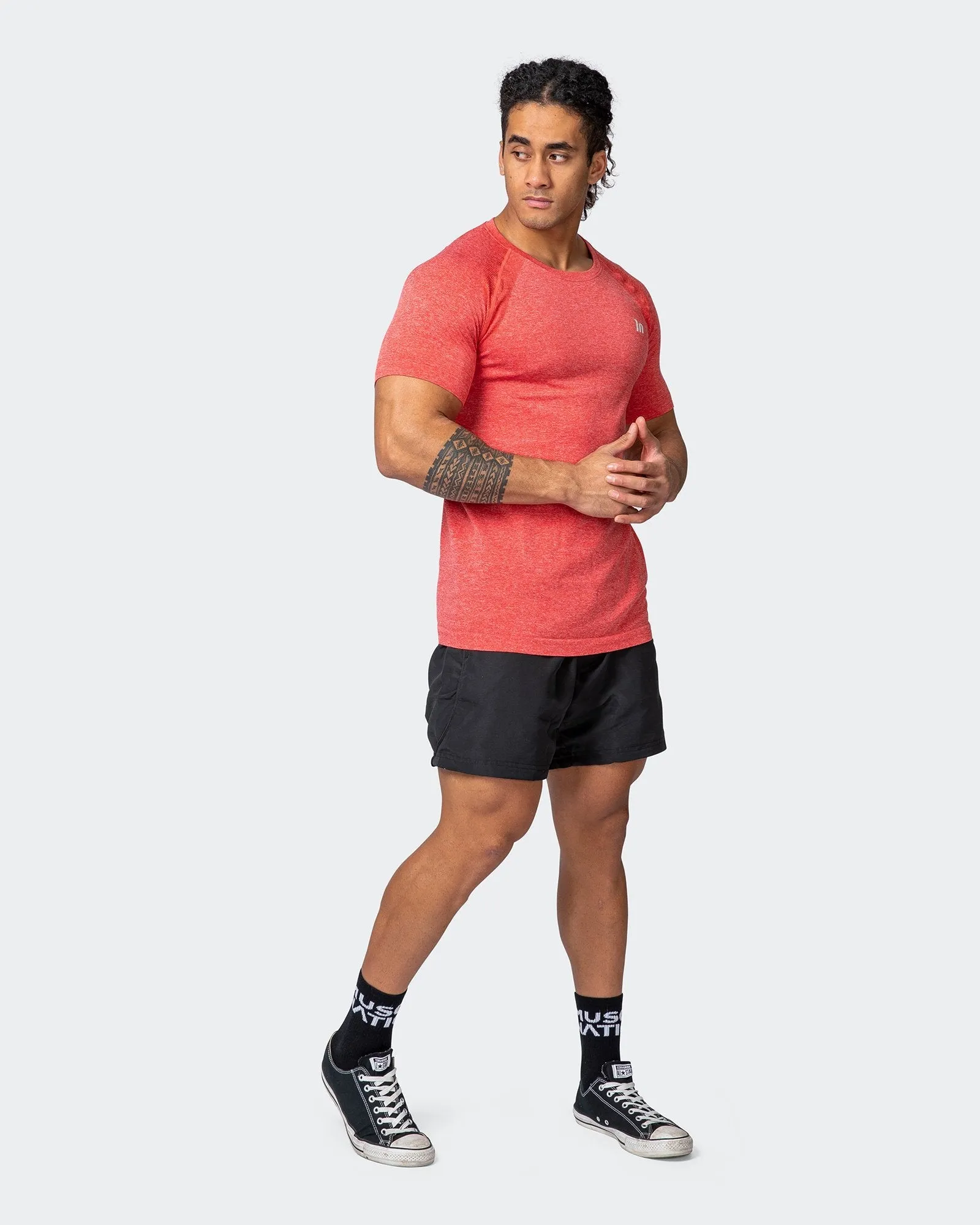 Seamless Tee - Poppy Marl sold by Muscle Nation product image thumbnail 3