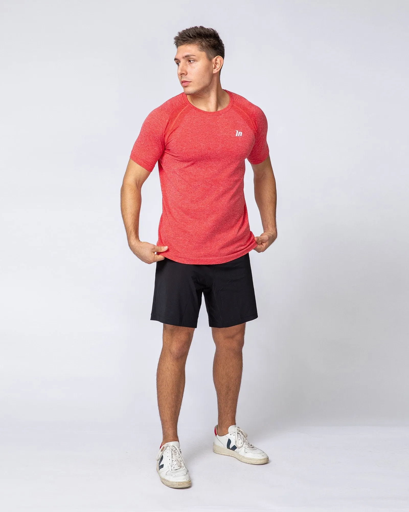 Seamless Tee - Poppy Marl sold by Muscle Nation product image thumbnail 4