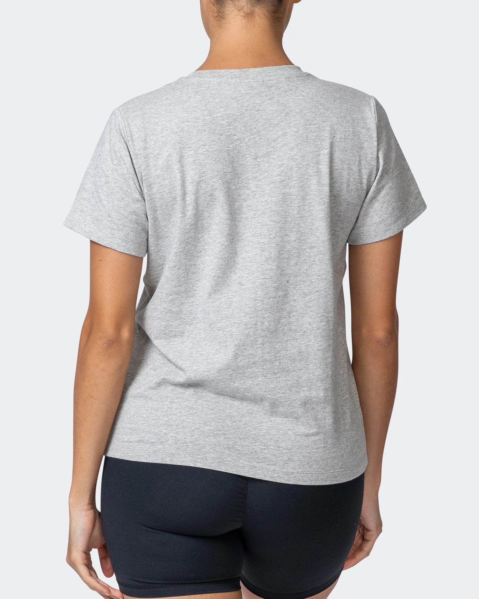Womens Timeless Tee - Light Grey Marl sold by Muscle Nation product image thumbnail 5
