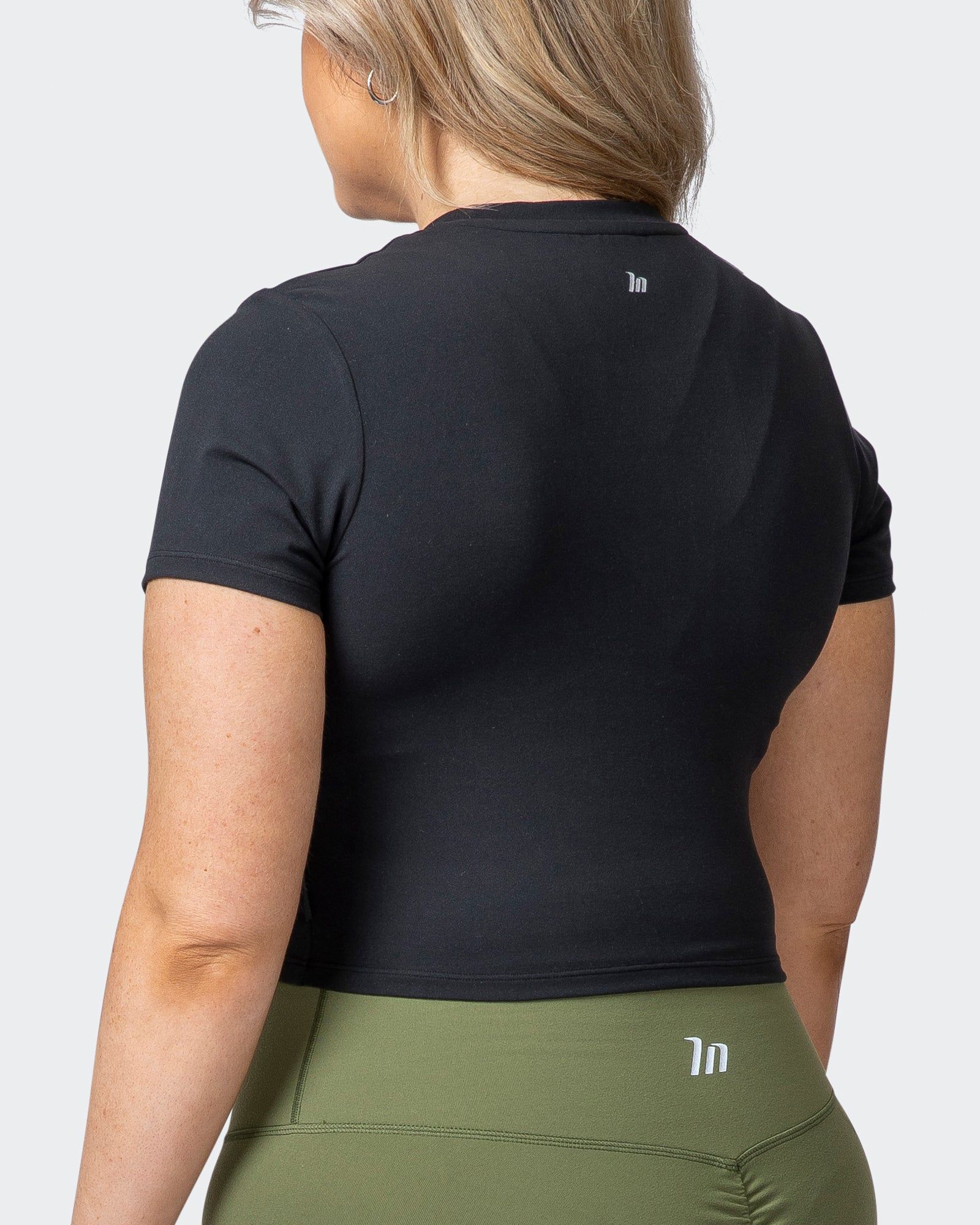 MN Everyday Cropped Tee - Black sold by Muscle Nation product image thumbnail 5