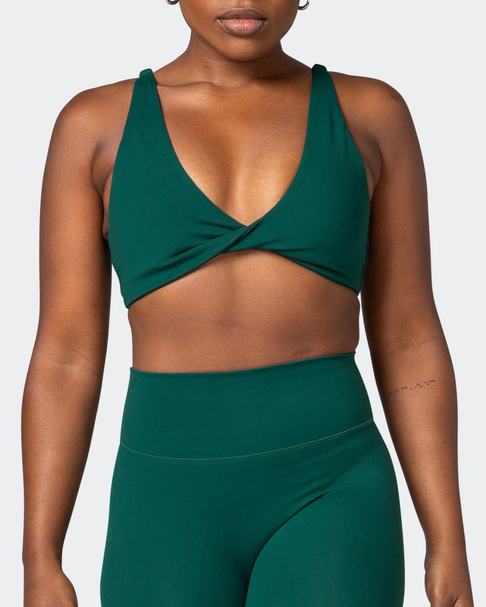 Demi Bralette - Evergreen sold by Muscle Nation product image thumbnail 3