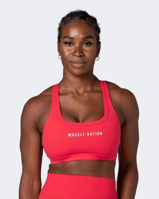 Deuce Bra - Poppy sold by Muscle Nation