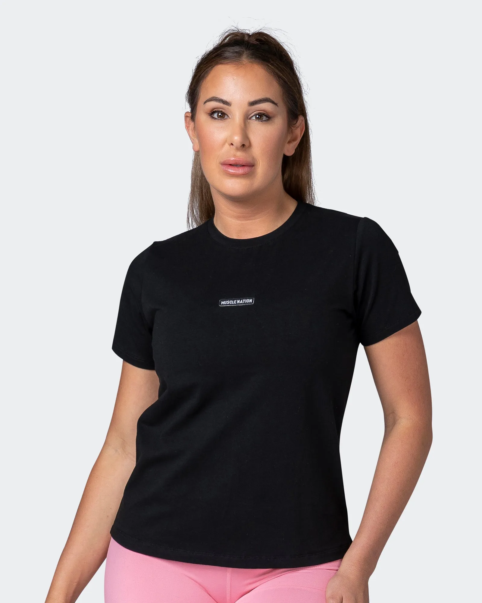 Womens Timeless Tee - Black sold by Muscle Nation