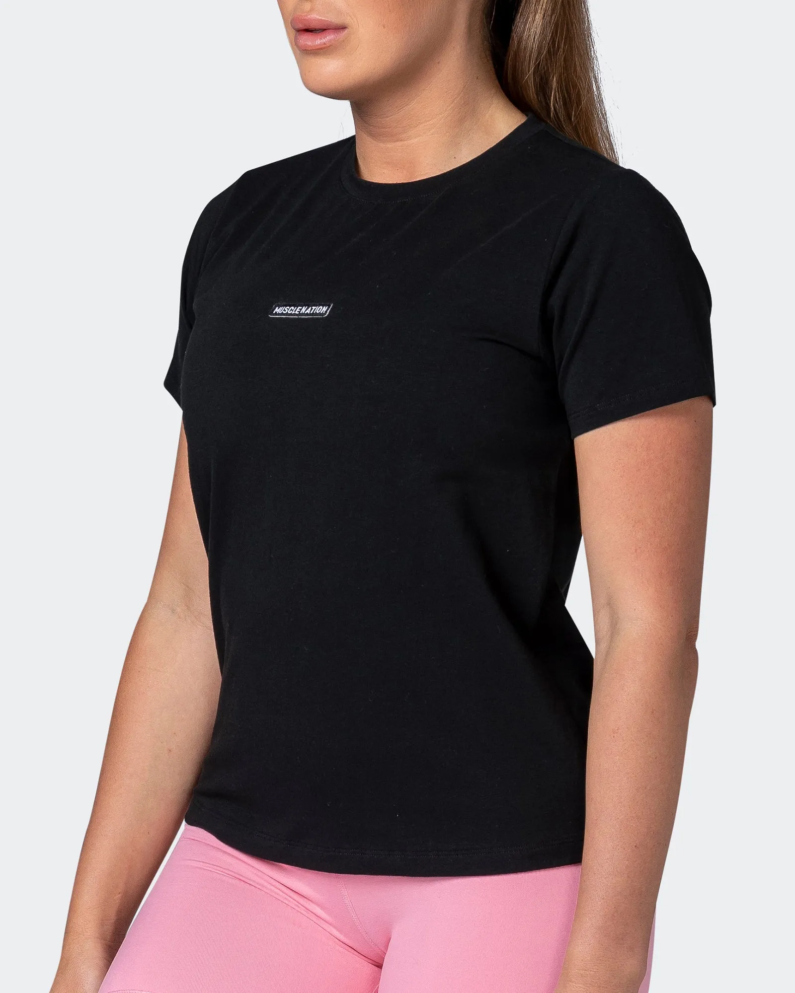 Womens Timeless Tee - Black sold by Muscle Nation product image thumbnail 3