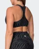 Flex Bra - Monochrome Zebra Print sold by Muscle Nation