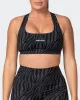 Flex Bra - Monochrome Zebra Print sold by Muscle Nation