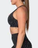 Flex Bra - Monochrome Zebra Print sold by Muscle Nation