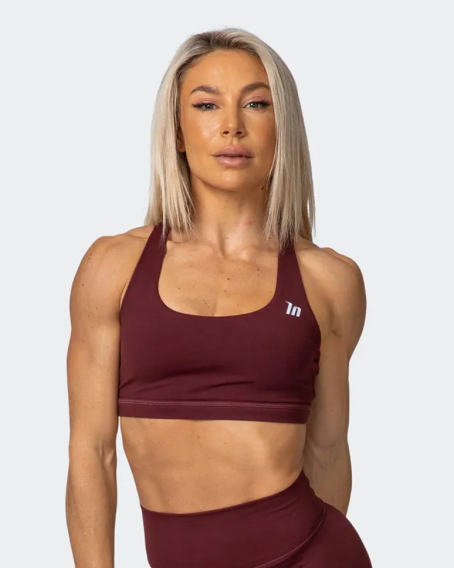 Classic Bra - Merlot sold by Muscle Nation
