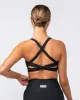 Twist Rib Bra - Black sold by Muscle Nation