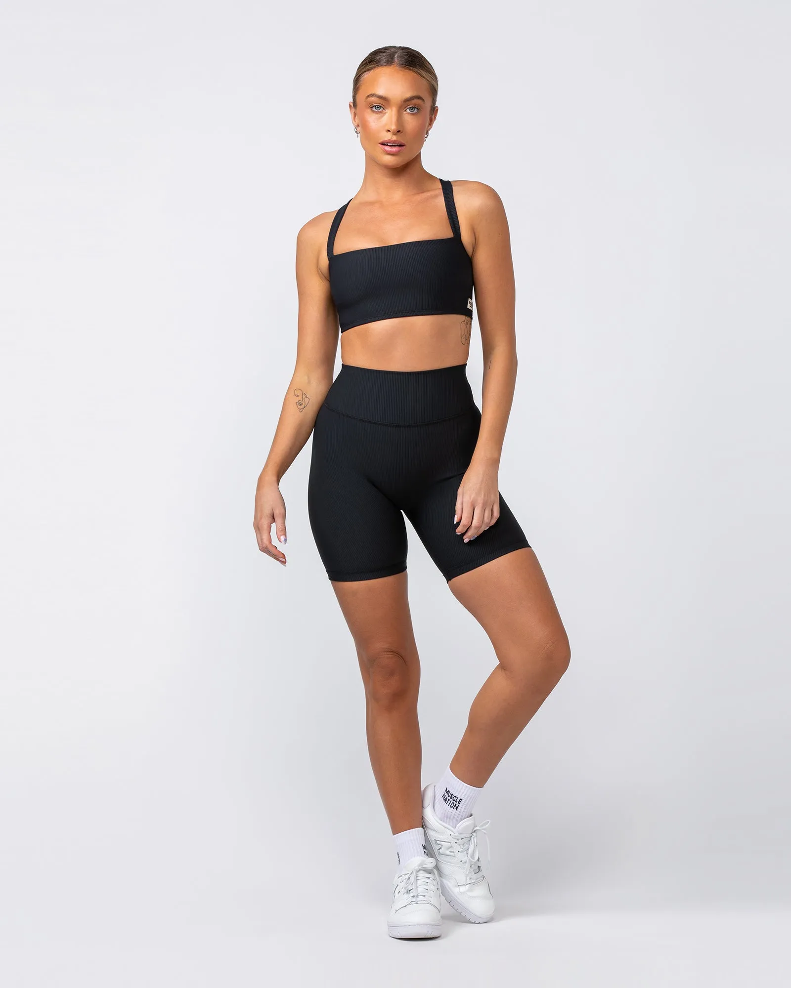 Twist Rib Bra - Black sold by Muscle Nation product image thumbnail 5