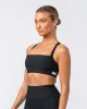 Twist Rib Bra - Black sold by Muscle Nation