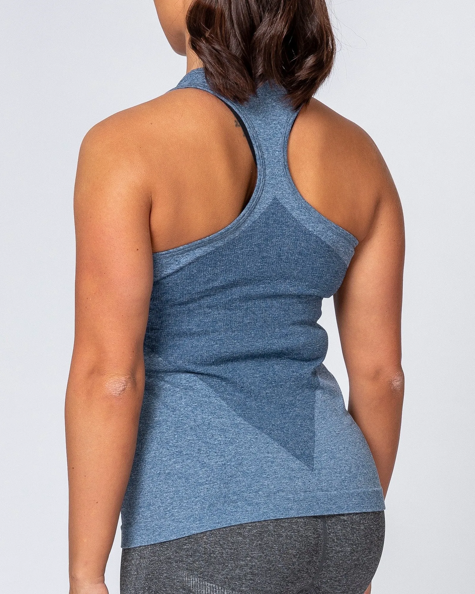 Comfort Seamless Tank - Navy Marl sold by Muscle Nation product image thumbnail 4