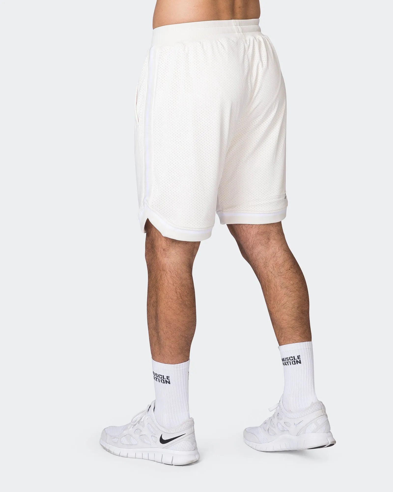 Mens 8" Basketball Shorts - Travertine sold by Muscle Nation product image thumbnail 3