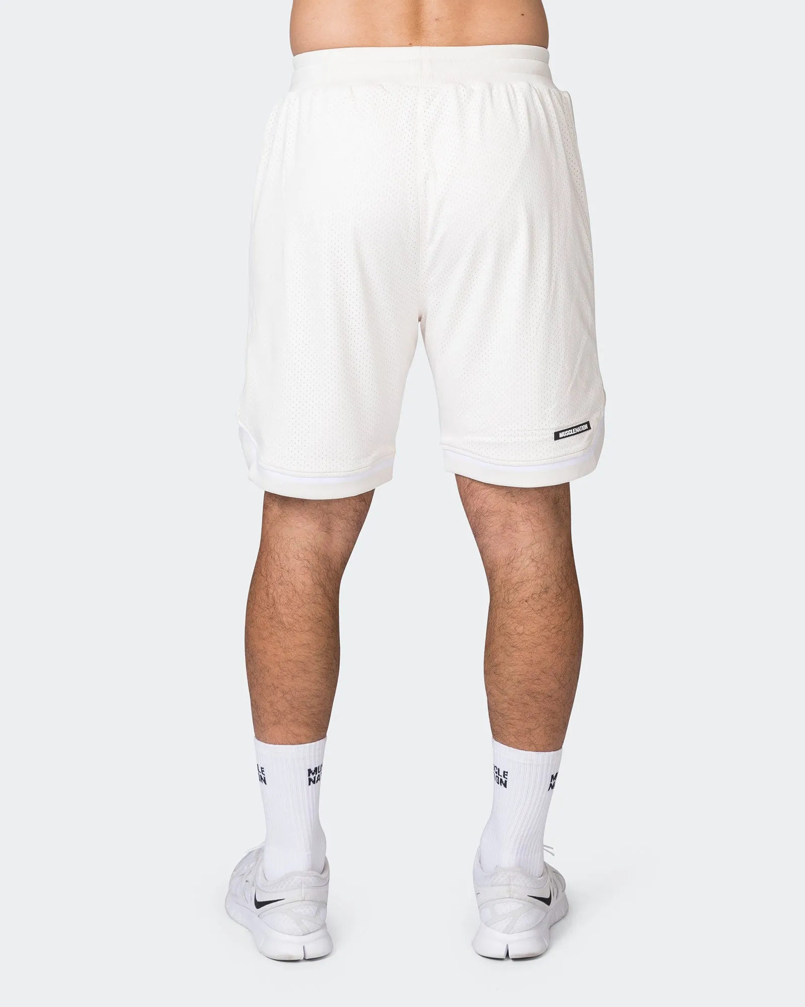 Mens 8" Basketball Shorts - Travertine sold by Muscle Nation product image thumbnail 2