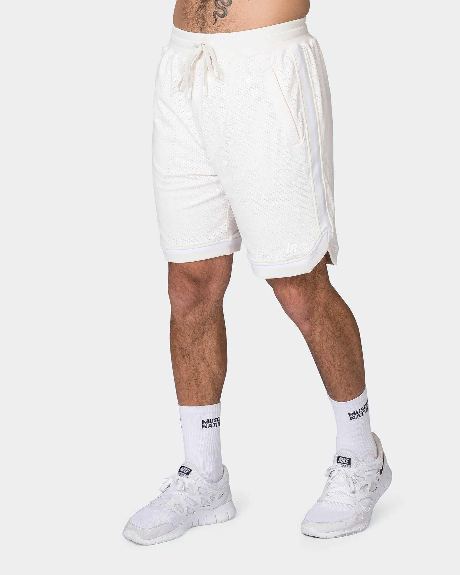 Mens 8" Basketball Shorts - Travertine sold by Muscle Nation product image thumbnail 5