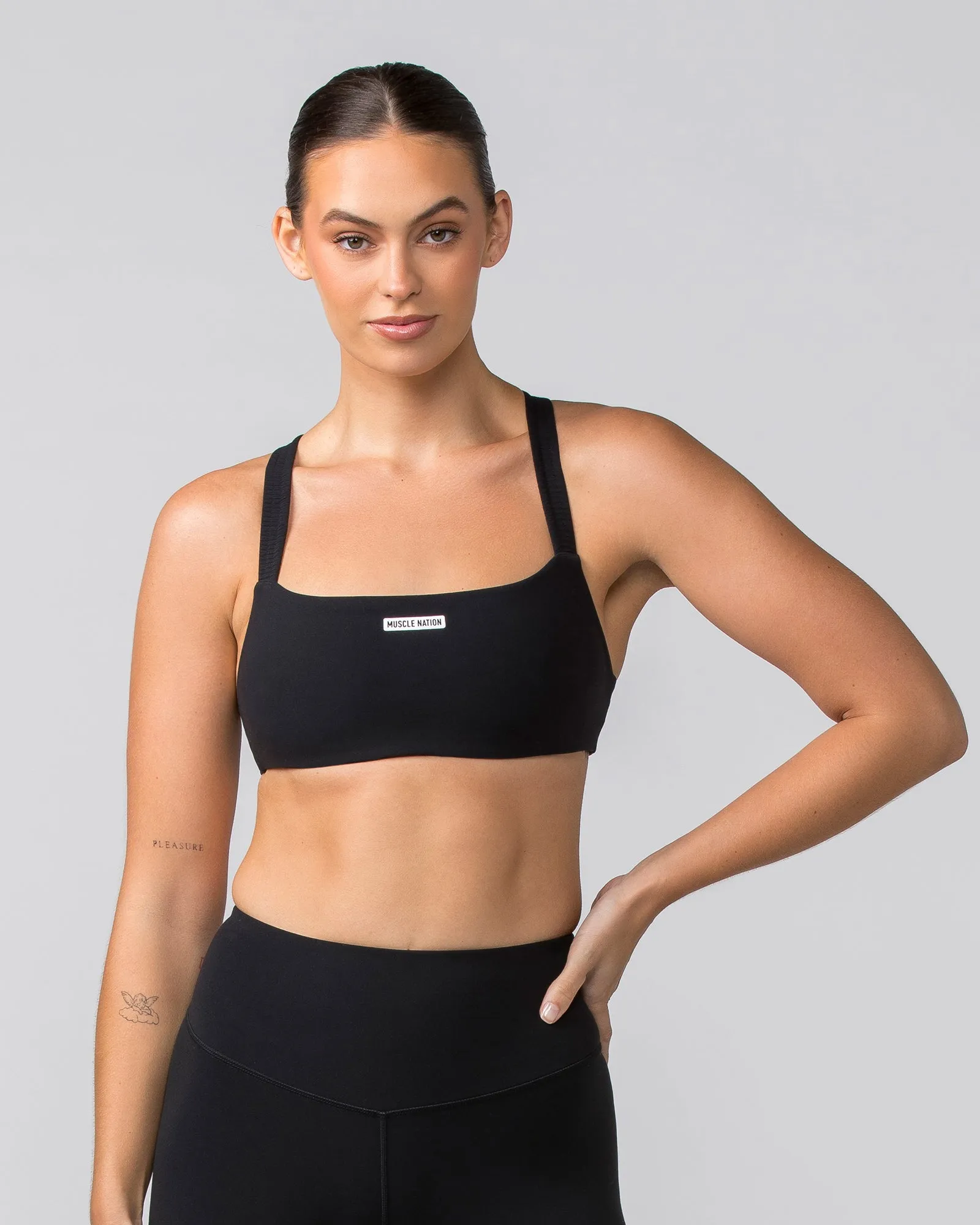 Scrunch Bralette - Black sold by Muscle Nation