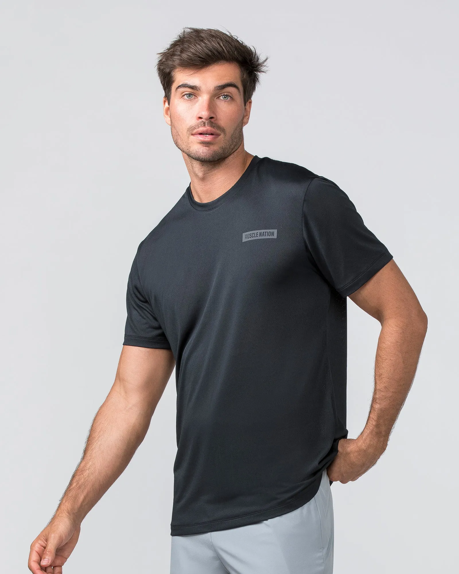 Relaxed Active Tee - Black sold by Muscle Nation product image thumbnail 2