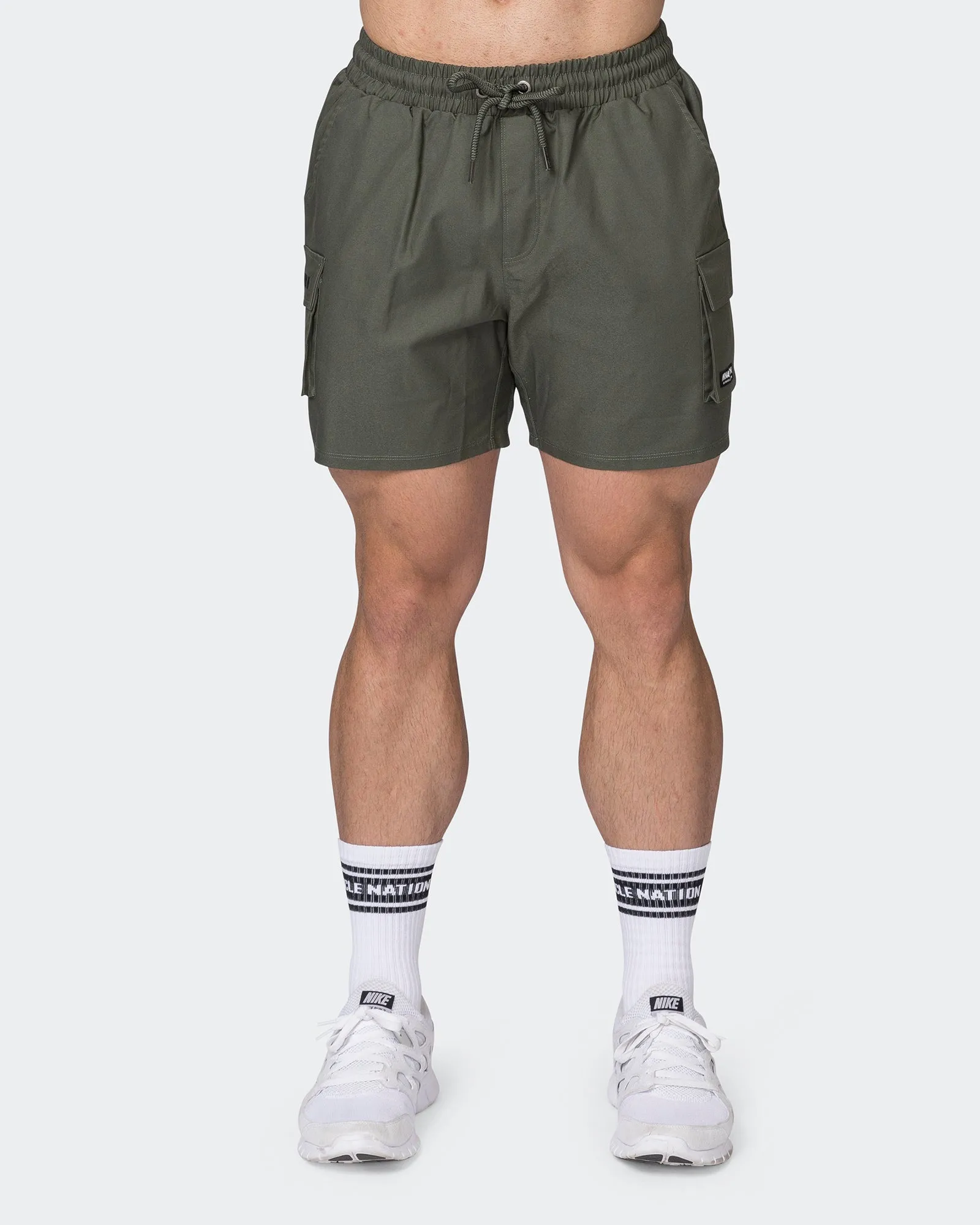 Daily Cargo 5" Shorts - Dark Khaki sold by Muscle Nation product image thumbnail 2