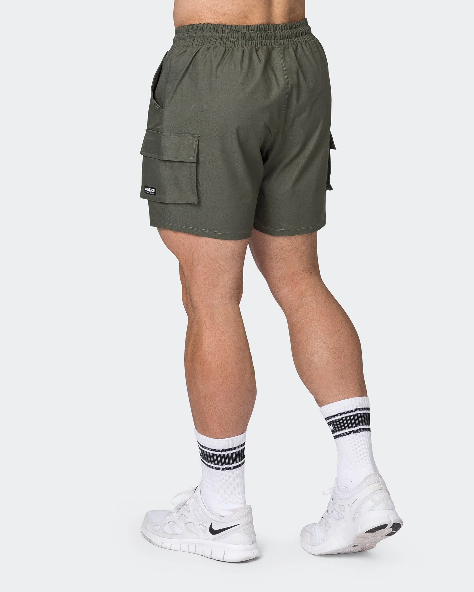 Daily Cargo 5" Shorts - Dark Khaki sold by Muscle Nation product image thumbnail 5
