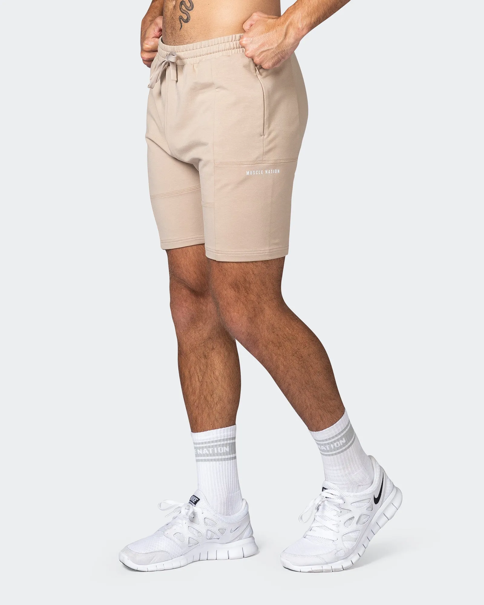 Combine Tapered Shorts - Bone sold by Muscle Nation