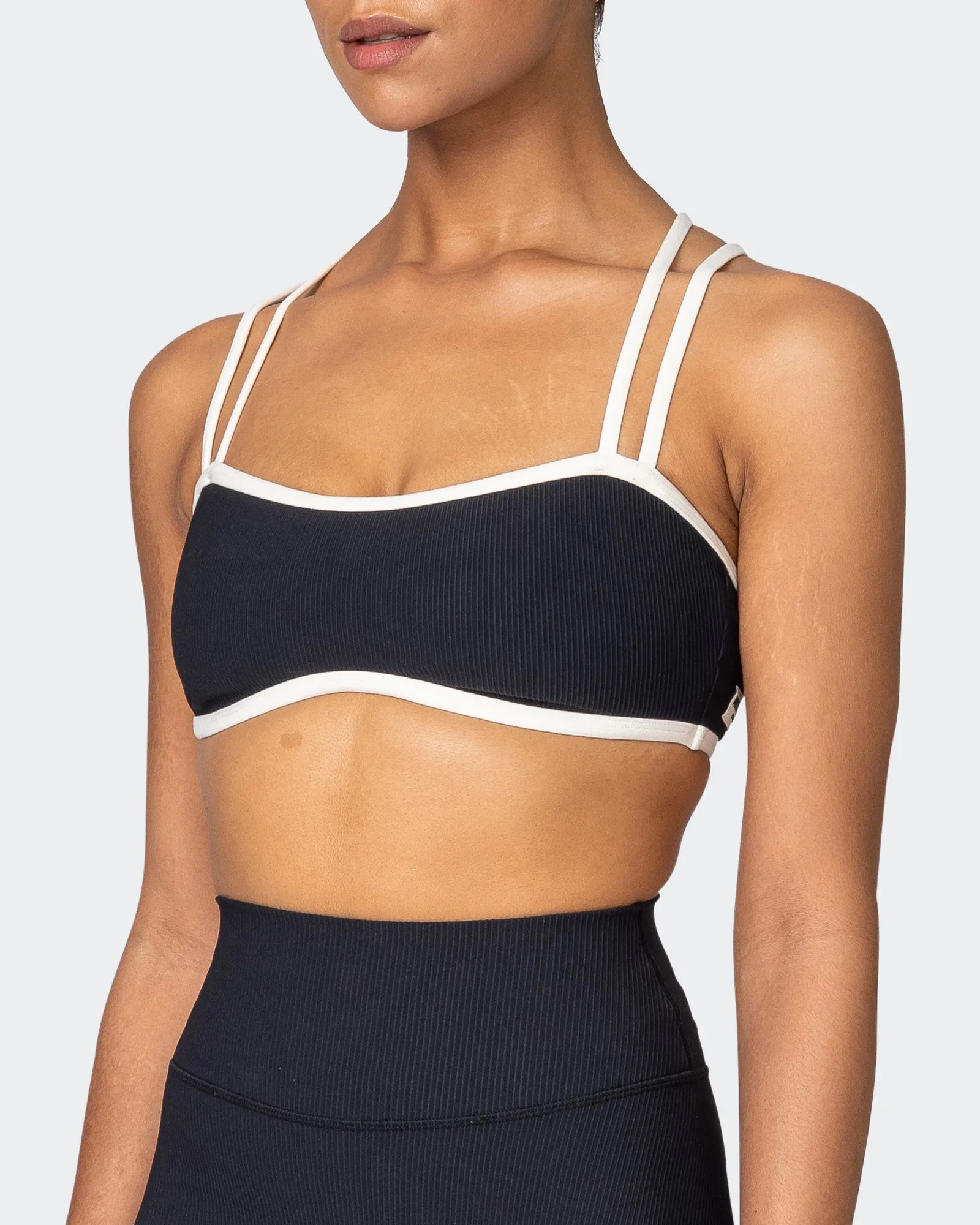 Curves Rib Bralette - Black sold by Muscle Nation product image thumbnail 3