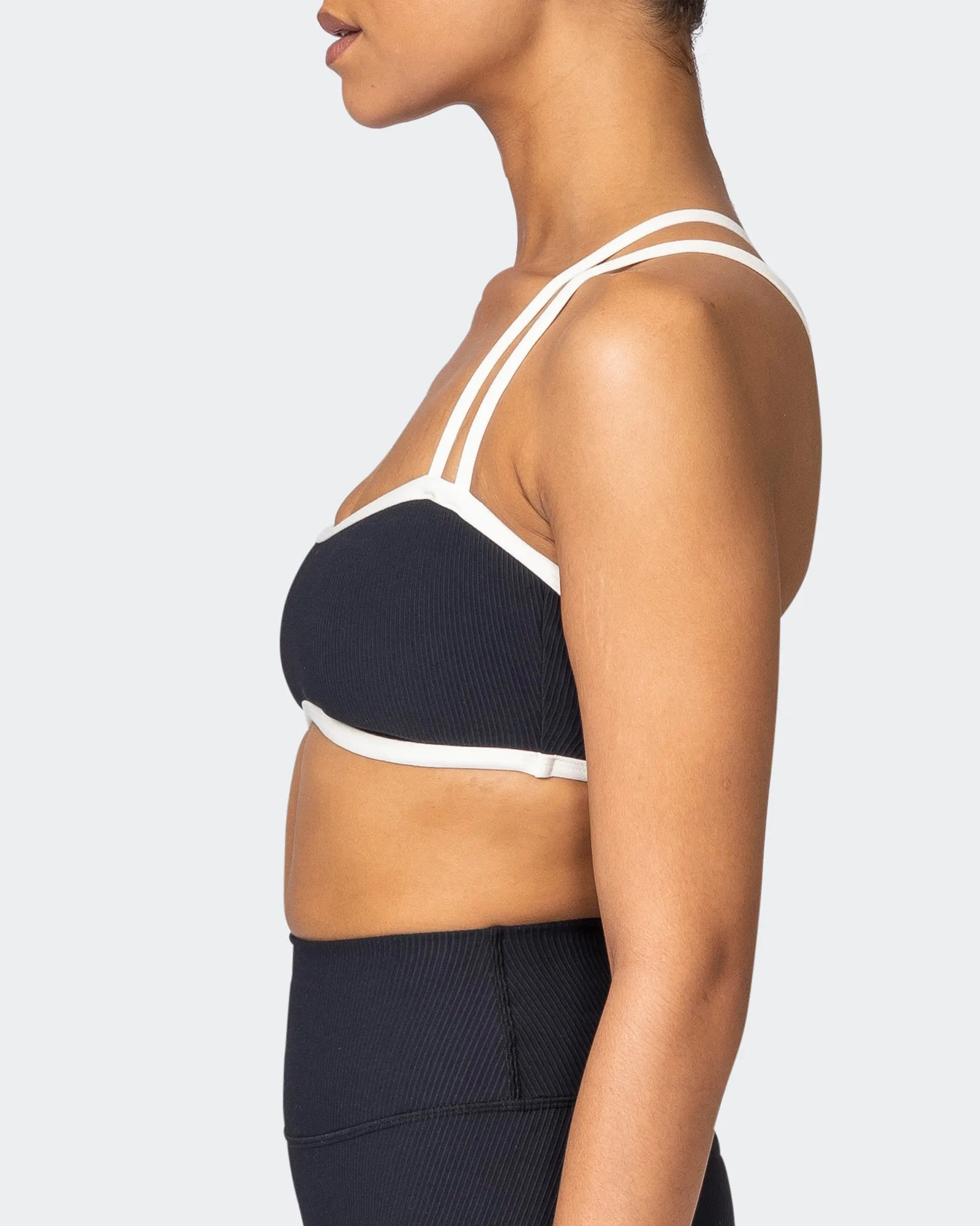 Curves Rib Bralette - Black sold by Muscle Nation product image thumbnail 4