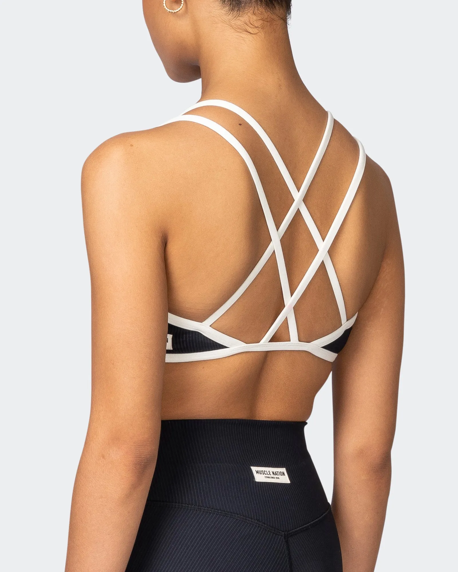 Curves Rib Bralette - Black sold by Muscle Nation product image thumbnail 5