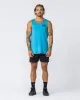 H Back Tank - Washed Adriatic Blue sold by Muscle Nation