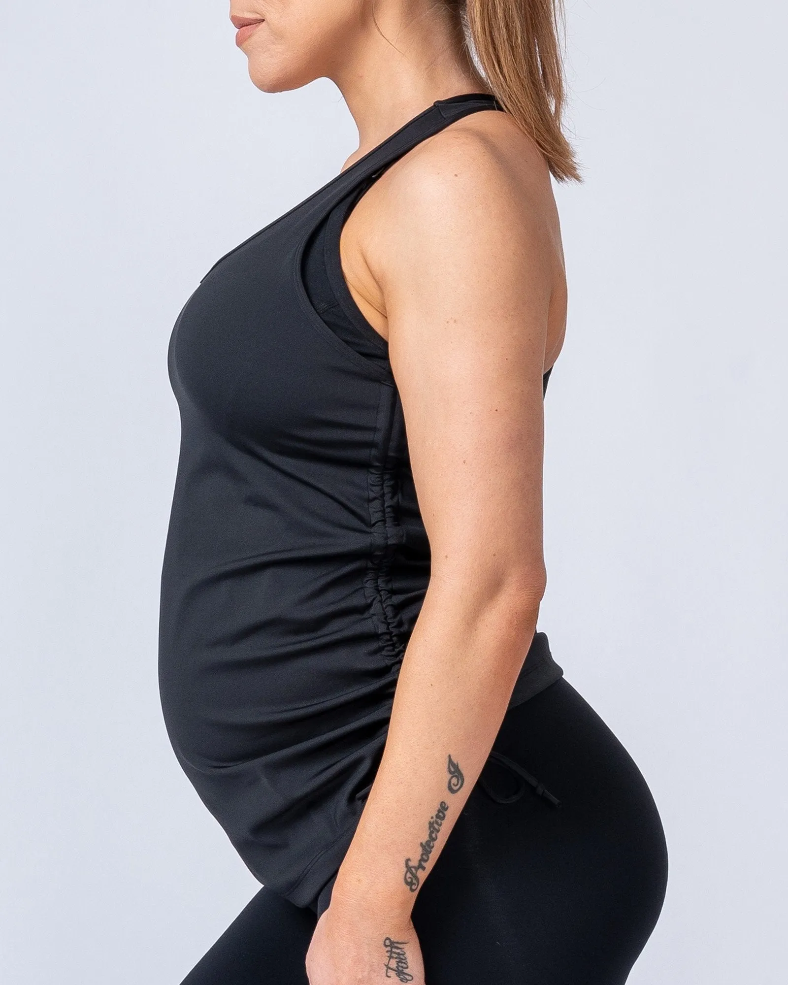 Maternity Tank - Black sold by Muscle Nation