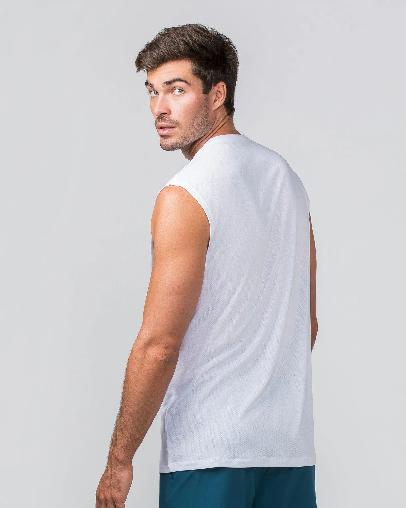 Relaxed Active Tank - White sold by Muscle Nation product image thumbnail 3