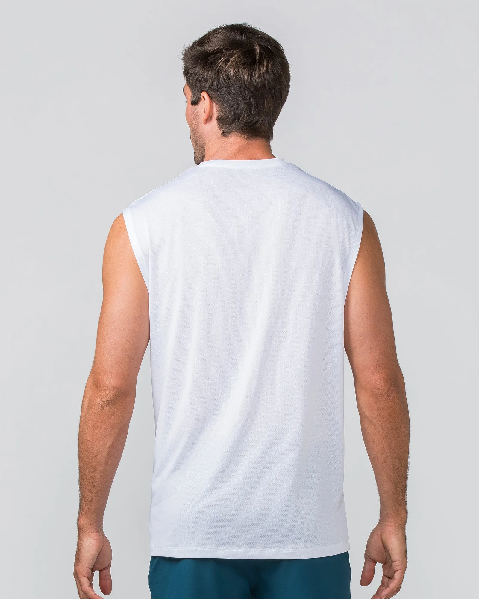 Relaxed Active Tank - White sold by Muscle Nation product image thumbnail 4