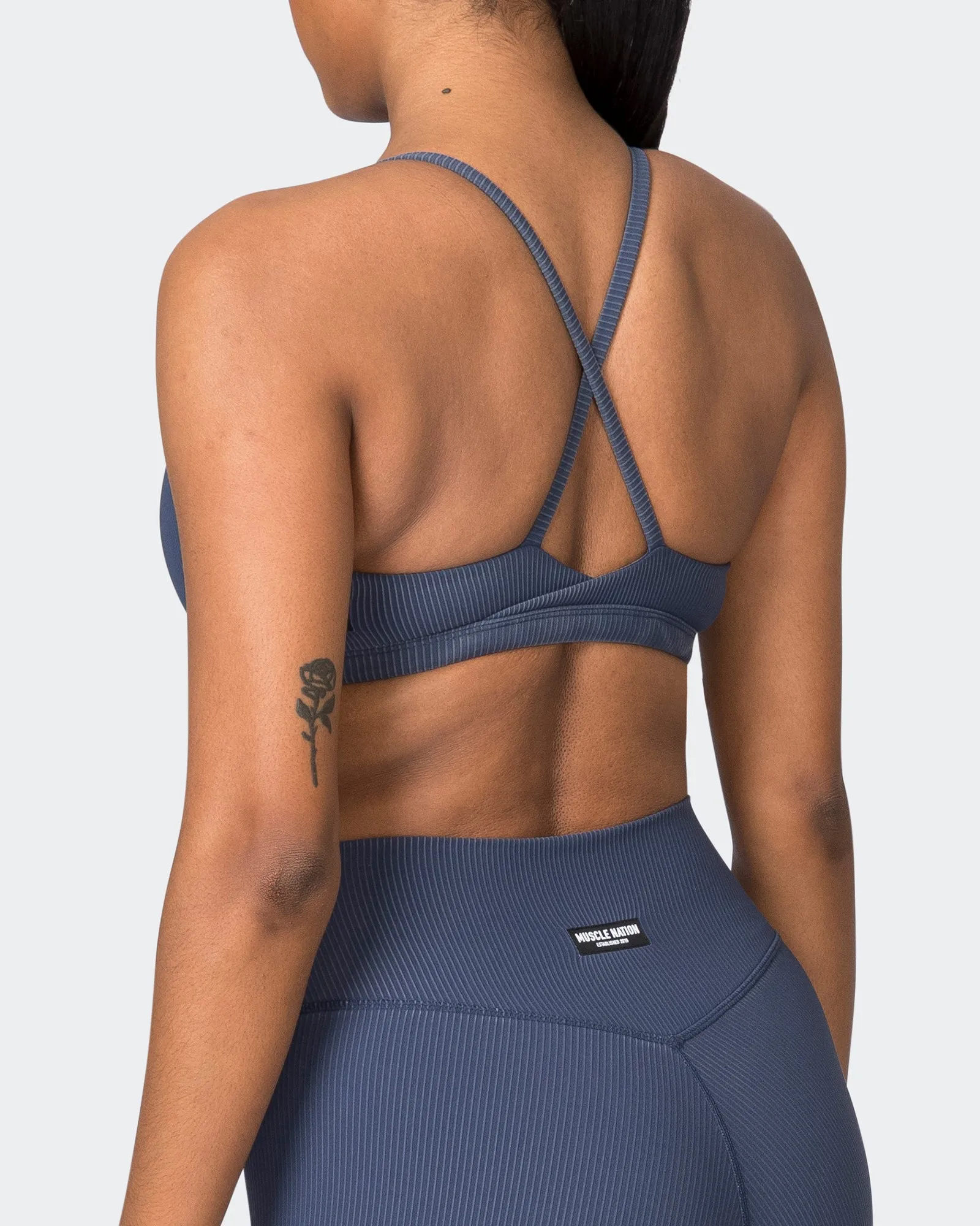 Levitate Vintage Rib Bralette - Washed Spellbound sold by Muscle Nation product image thumbnail 5