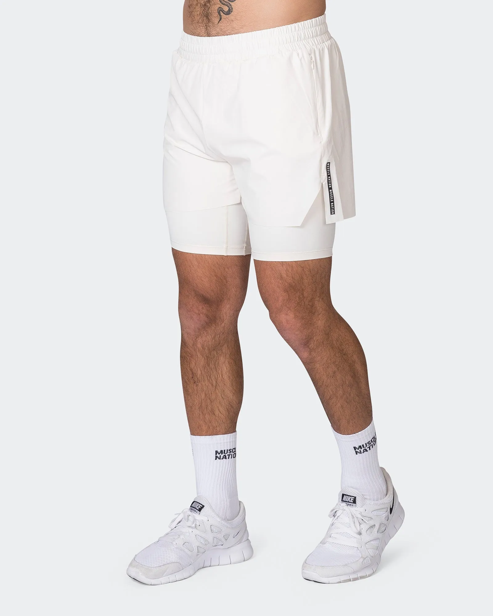 Replay 3" Shorts - Travertine sold by Muscle Nation product image thumbnail 4